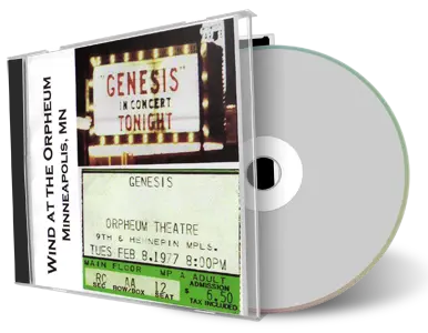 Artwork Cover of Genesis 1977-02-08 CD Minneapolis Audience