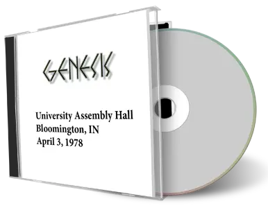 Artwork Cover of Genesis 1978-04-03 CD Bloomington Soundboard