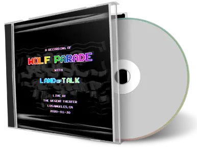 Artwork Cover of Wolf Parade 2020-01-30 CD Los Angeles Audience