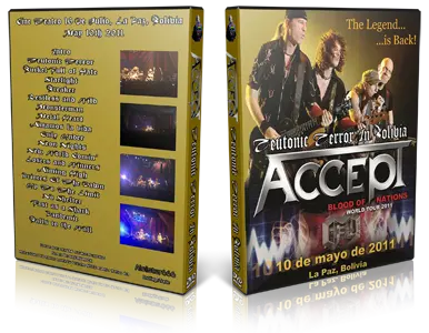 Artwork Cover of Accept 2011-05-10 DVD La Paz Audience