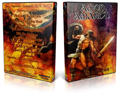 Artwork Cover of Amon Amarth 2002-01-22 DVD Springfield Audience