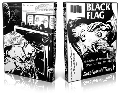 Artwork Cover of Black Flag 1984-10-17 DVD Storrs Audience