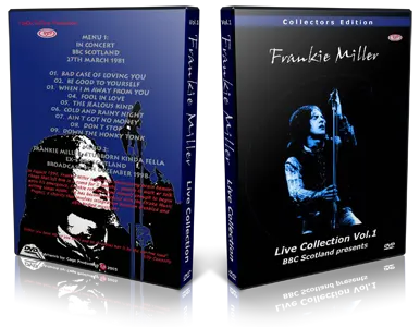 Artwork Cover of Frankie Miller Compilation DVD Live Collection Volume 1 1981 Proshot
