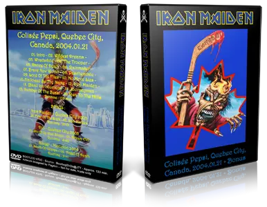 Artwork Cover of Iron Maiden 2004-01-21 DVD Quebec City Audience