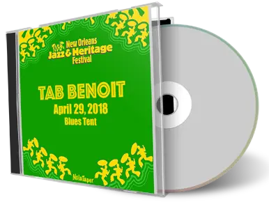 Artwork Cover of Tab Benoit 2018-04-29 CD New Orleans Soundboard