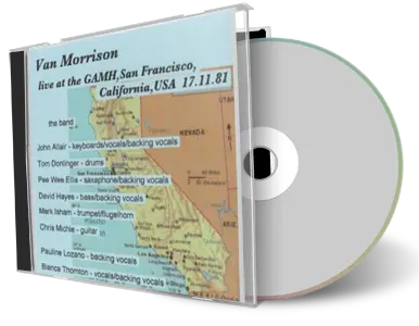 Artwork Cover of Van Morrison 1981-11-17 CD San Francisco Audience