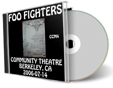 Artwork Cover of Foo Fighters 2006-07-14 CD Berkeley Audience