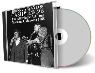 Artwork Cover of Johnny Cash and Waylon Jennings 1988-02-21 CD Norman Audience