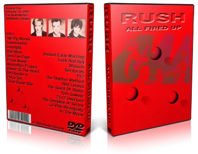 Artwork Cover of Rush 1988-02-16 DVD Hollywood Proshot