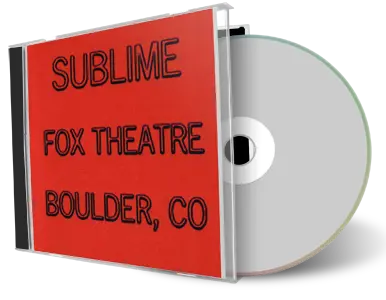 Artwork Cover of Sublime 1995-04-20 CD Boulder Soundboard