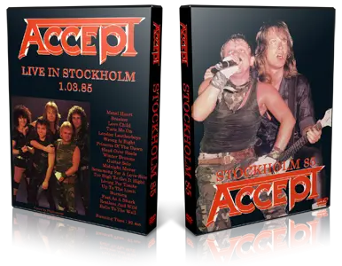 Artwork Cover of Accept 1985-03-01 DVD Stockholm Audience