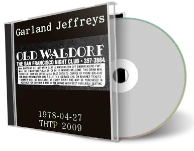 Artwork Cover of Garland Jeffreys 1978-04-27 CD San Francisco Soundboard