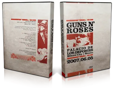 Artwork Cover of Guns N Roses 2007-05-06 DVD Mexico City Audience