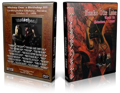 Artwork Cover of Motorhead 1998-10-31 DVD Gothenburg Audience