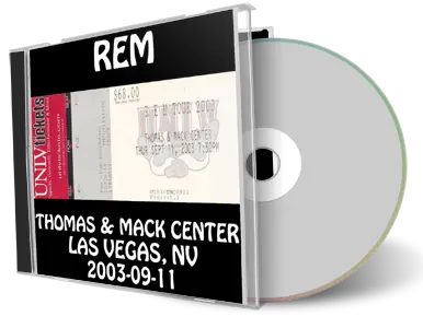 Artwork Cover of REM 2003-09-11 CD Las Vegas Audience