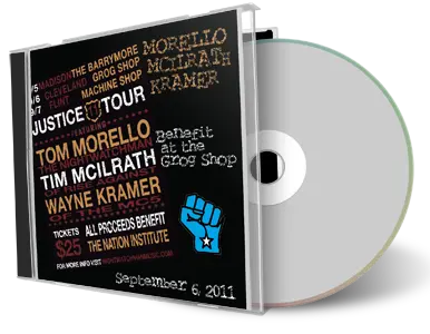 Artwork Cover of Morello McIlrath and Kramer 2011-09-06 CD Cleveland Audience