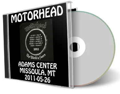 Artwork Cover of Motorhead 2011-05-26 CD Missoula Audience