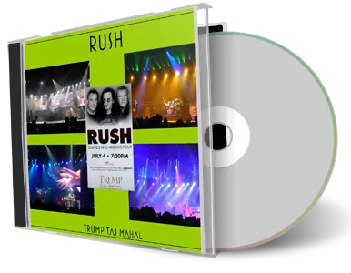 Artwork Cover of Rush 2008-07-04 CD Atlantic City Audience