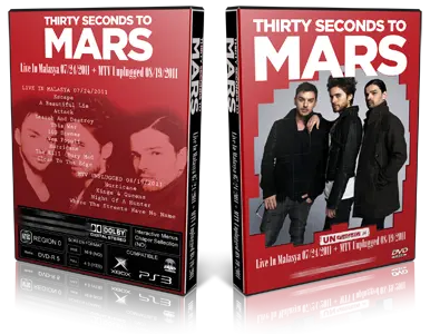 Artwork Cover of 30 Seconds To Mars 2011-07-24 DVD Malasya Proshot
