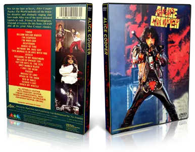 Artwork Cover of Alice Cooper Compilation DVD Trashes The World 1990 Proshot