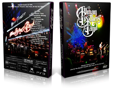 Artwork Cover of Allman Brothers Band 2009-03-24 DVD New York City Proshot