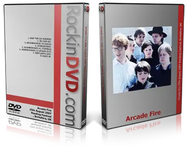 Artwork Cover of Arcade Fire 2007-08-25 DVD Reading Proshot