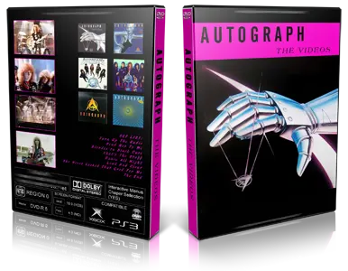 Artwork Cover of Autograph Compilation DVD The Videos 1984-1987 Proshot