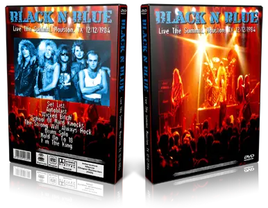 Artwork Cover of Black N Blue 1984-12-12 DVD Houston Proshot
