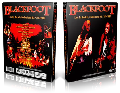 Artwork Cover of Blackfoot 1982-03-27 DVD Zurich Proshot