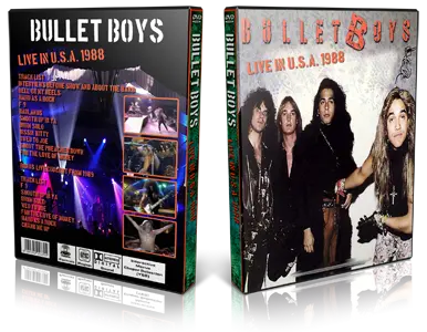 Artwork Cover of Bullet Boys Compilation DVD Live In USA 1988 Proshot