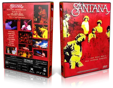 Artwork Cover of Carlos Santana Compilation DVD South American Tour 1973 Proshot