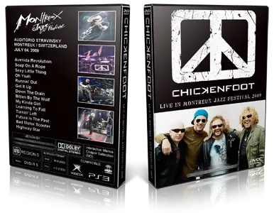 Artwork Cover of Chickenfoot 2009-07-04 DVD Montreux Proshot