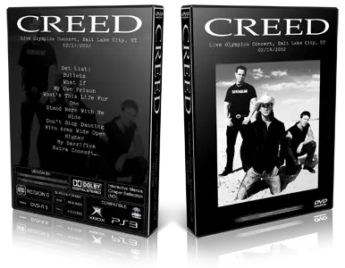 Artwork Cover of Creed 2002-02-14 DVD Salt Lake City Proshot