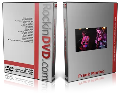Artwork Cover of Frank Marino 2001-09-08 DVD Montreal Audience