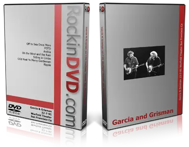 Artwork Cover of Garcia and Grisman 1991-12-07 DVD San Francisco Proshot