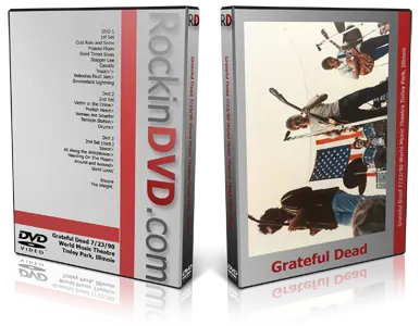 Artwork Cover of Grateful Dead 1990-07-23 DVD Tinley Park Proshot