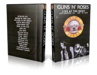 Artwork Cover of Guns N Roses 1986-01-18 DVD Los Angeles Audience