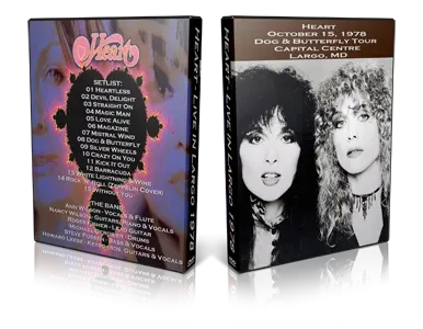 Artwork Cover of Heart 1978-10-15 DVD Largo Proshot