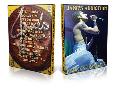 Artwork Cover of Janes Addiction 2001-10-23 DVD St Paul Proshot