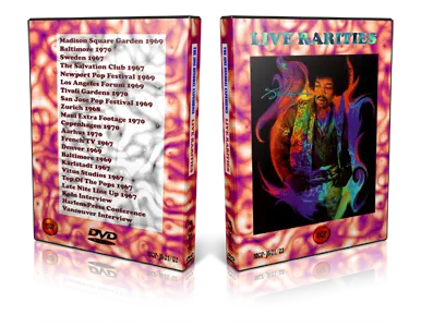 Artwork Cover of Jimi Hendrix Compilation DVD Live Rarities Proshot