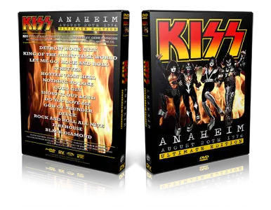 Artwork Cover of KISS 1976-08-20 DVD Anaheim Proshot