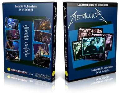 Artwork Cover of Metallica 1998-11-24 DVD New York City Proshot