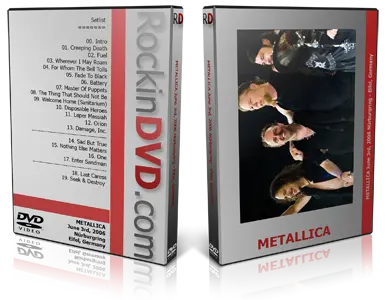 Artwork Cover of Metallica 2006-06-03 DVD Eifle Proshot
