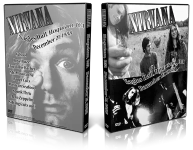 Artwork Cover of Nirvana 1988-12-21 DVD Hoquiam Audience