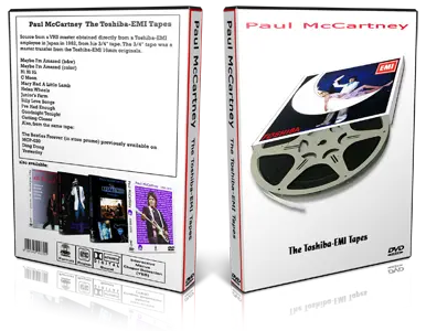 Artwork Cover of Paul McCartney Compilation DVD Toshibha EMI Tapes 1982 Proshot