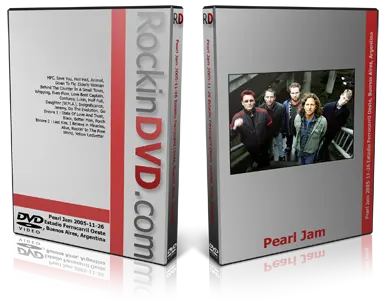 Artwork Cover of Pearl Jam 2005-11-26 DVD Buenos Aires Proshot