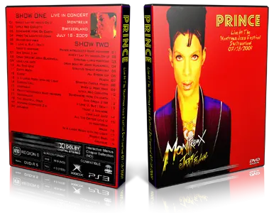 Artwork Cover of Prince 2009-07-18 DVD Montreux Jazz Festival Proshot