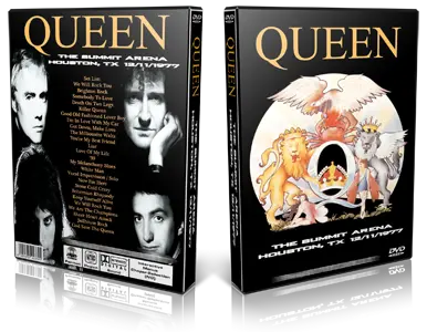 Artwork Cover of Queen 1977-12-11 DVD Houston Proshot