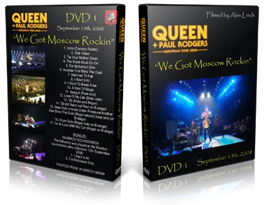 Artwork Cover of Queen 2008-09-15 DVD Moscow Audience