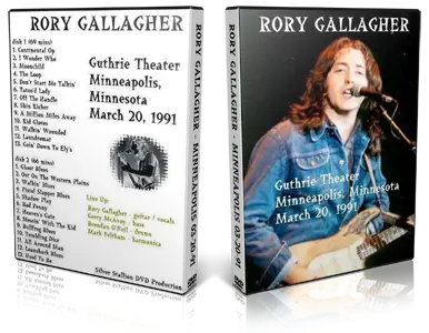 Artwork Cover of Rory Gallagher 1991-03-20 DVD Minneapolis Audience